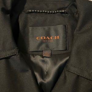 Black coach trench coat